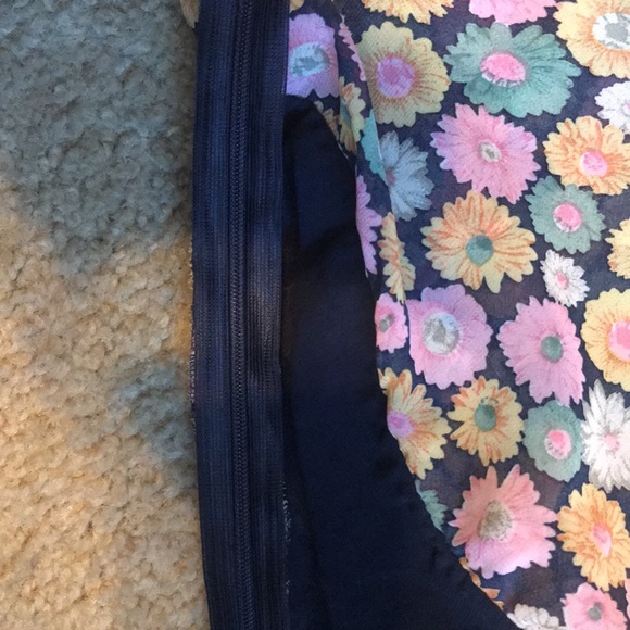 Lucca Couture Cross Back Flare Dress Colorful Daisy Tunic Top Women’s Small - Picture 10 of 16